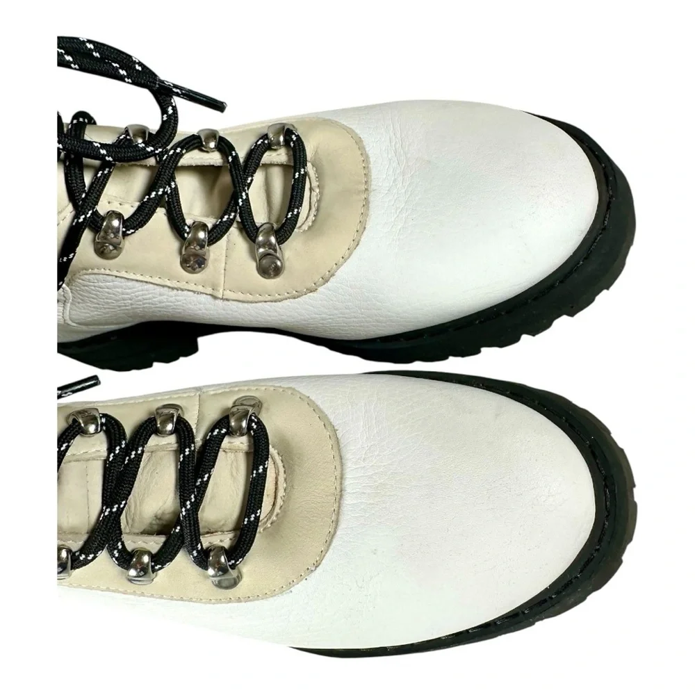 & Other Stories Women’s Leather Lace-Up Hiking Boots US 7 - Picture 8 of 16